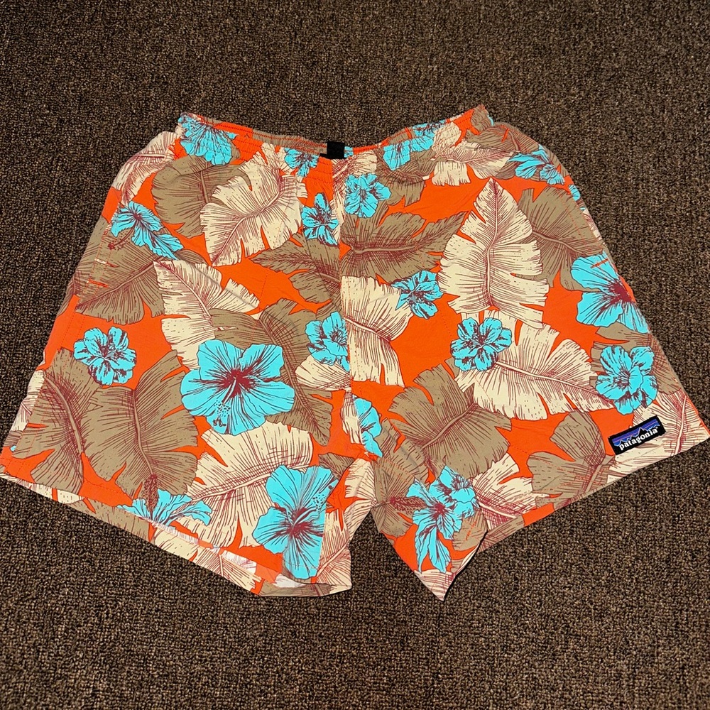 RARE Patagonia Floral Baggies- Size Small